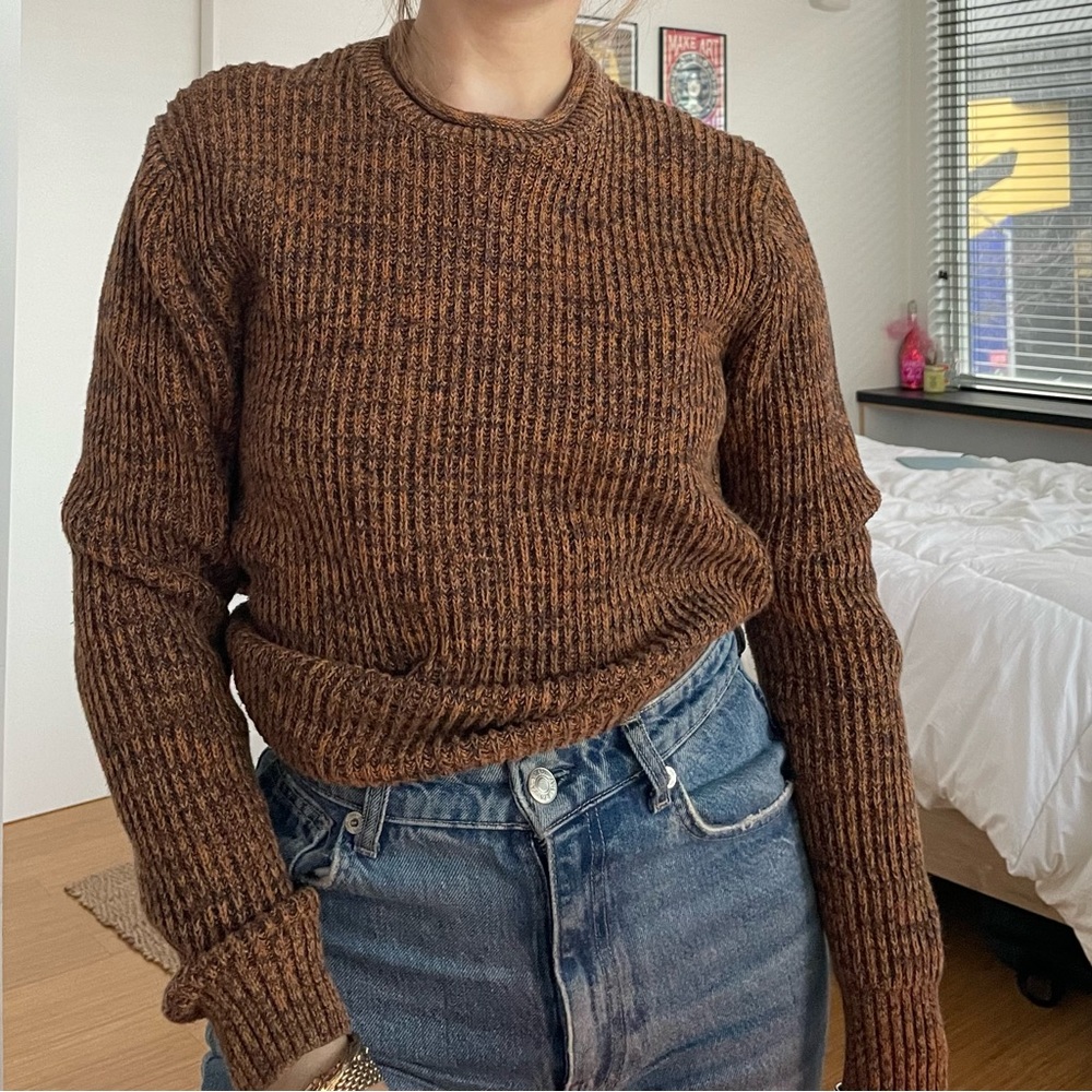 burnt orange sweater